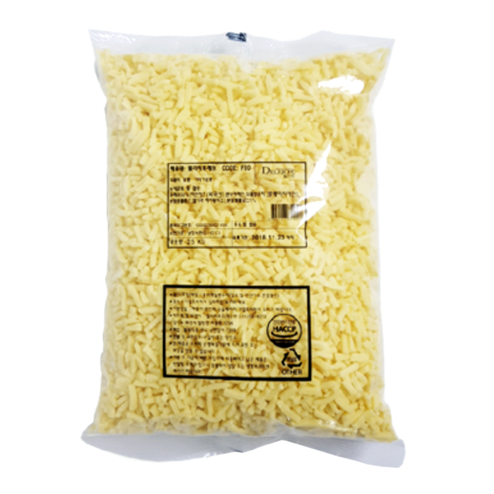 델리치 모짜렐라 네츄럴 슈레드 치즈 M09 2.5kg 자연산99% 피자 파스타 냉장 [무료아이스박스]