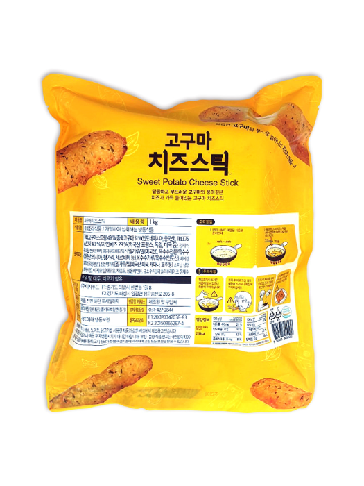 이지푸드 고구마 치즈스틱 튀김 1kg (40개입)